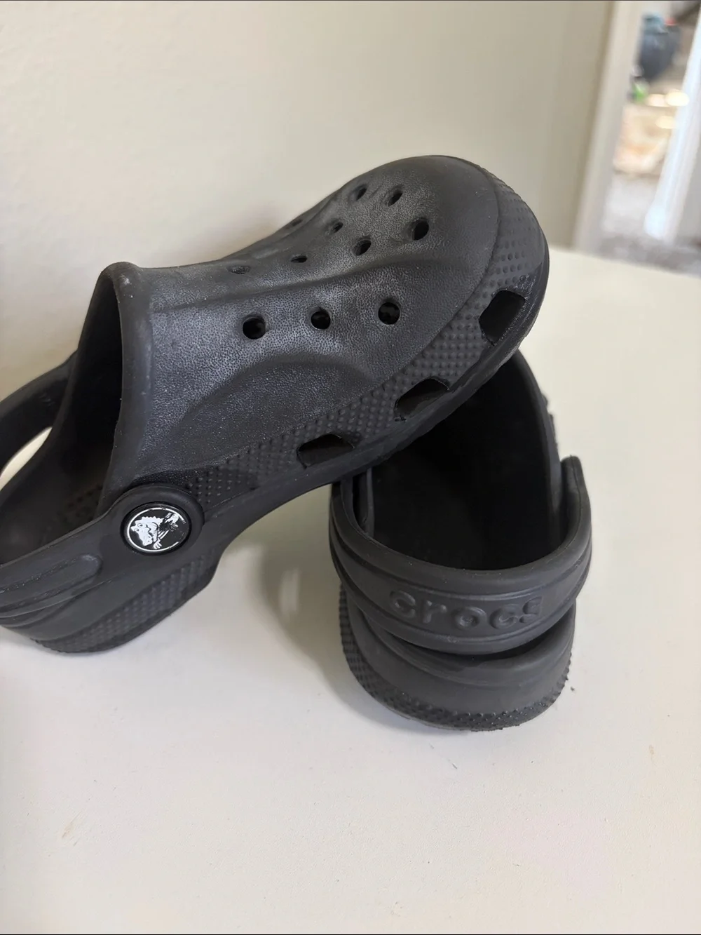 CROCS Kids Black Classic Clog Sandals